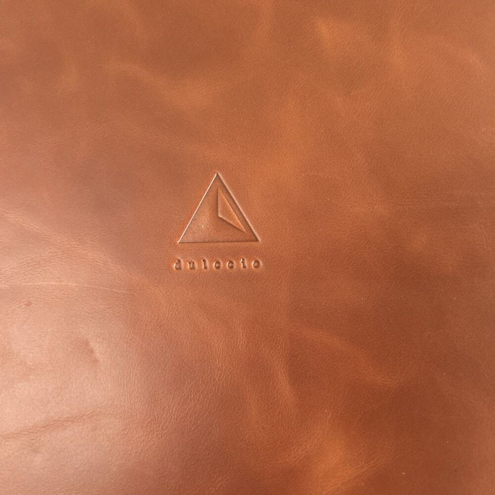 Dulccio Leather Laptop Case Envelope Tan Color Compatible Macbook Air 13" NEW - Picture 6 of 11